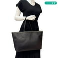thumbnail image 2 of Pre-Owned Valentino Garavani Rockstud Leather Shopper Tote Bag Black, 2 of 14