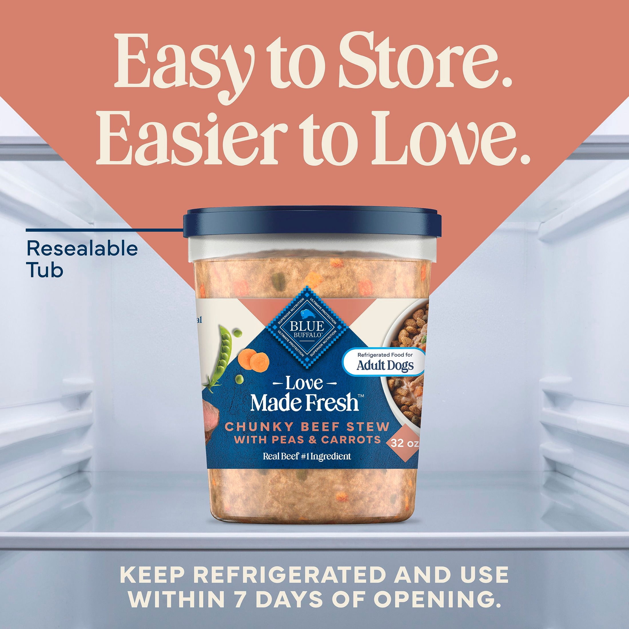 Blue Buffalo Love Made Fresh Refrigerated Adult Fresh Dog Food
