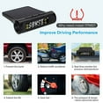 thumbnail image 4 of Car TPMS Tire Pressure Monitoring System Car Wireless Alarm System TPMS  4 External Sensors  Tire Pressure & Temperature Real-time Display  Clock System, 4 of 11