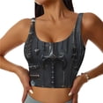 thumbnail image 1 of Fotbe Fantasy Medieval Weaponry Sujetador Deportivo Largo sin Aros para Mujer con Almohadillas y Soporte Medio, Transpirable y Absorbente, Camiseta Tipo Chaleco o Tank Top-XX-Large, 1 of 8