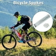 thumbnail image 2 of Unique Bargains Bicycle Spokes Bike Wheel Spokes Silver Tone Nipple 1 Set 14G Carbon Steel Galvanized Silver Tone-207mm, 2 of 7