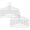 Gray, variant on 1 Pc Wire Hangers Heavy Duty Clothes Hanger Metal Wire Non Slip Hangers for Clothes Space Saving Hanger Triangle Clothes Coat Dress for Closet Dorm Rack, 15.94"x7.08" White