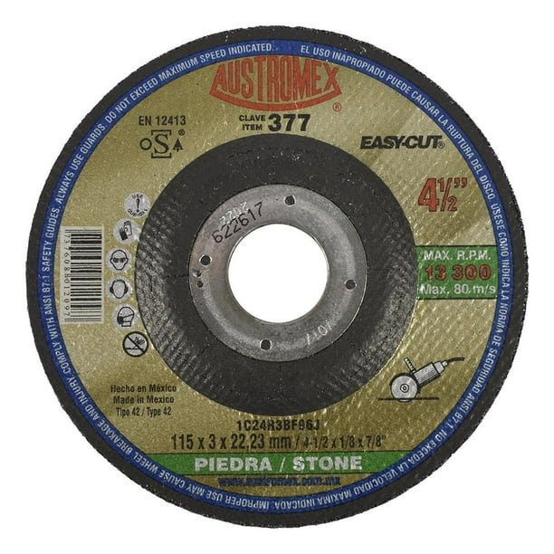 Disco Abrasivo Para Piedra Austromex 4.5"