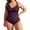 Wine, variant on FhsagQ One Piece Swimsuit Women Tummy Control Ruched Plus Size Retro Swimsuit Full Coverage Bathing For Light Green Size XL