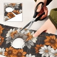 thumbnail image 6 of Yayeee Faucet Mat for Kitchen Sink 14.7" Diatomite Long Splash Guard Pad, Black Plaid Floral, 6 of 7
