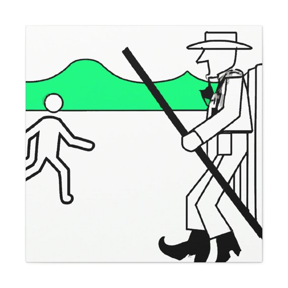 Picket Line Protesting - Canvas