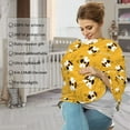 thumbnail image 4 of Haiem Cute Bee Butterfly Yelllow Baby Nursing Cover & Nursing Poncho - Multi Use Cover for Baby Car Seat Canopy, Stroller Cover, 360°Full Privacy Breastfeeding Coverage, 4 of 9