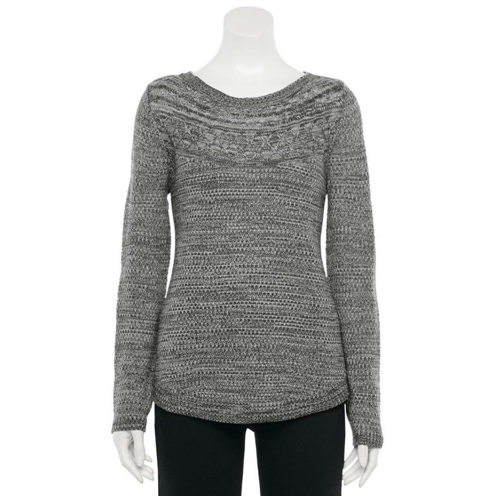 Croft \u0026 Barrow Cable-Knit Yoke Boatneck 