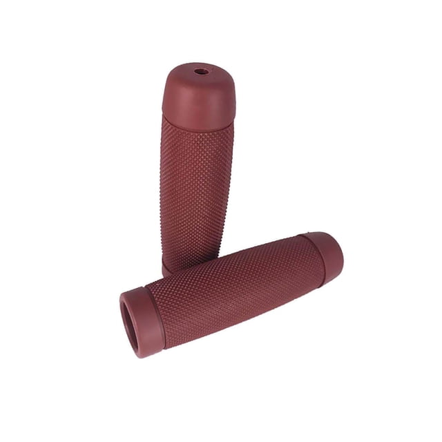 facefd 2pcs Moto Recul Caoutchouc Gel 7/8" 22mm Poignées de Guidon Brun