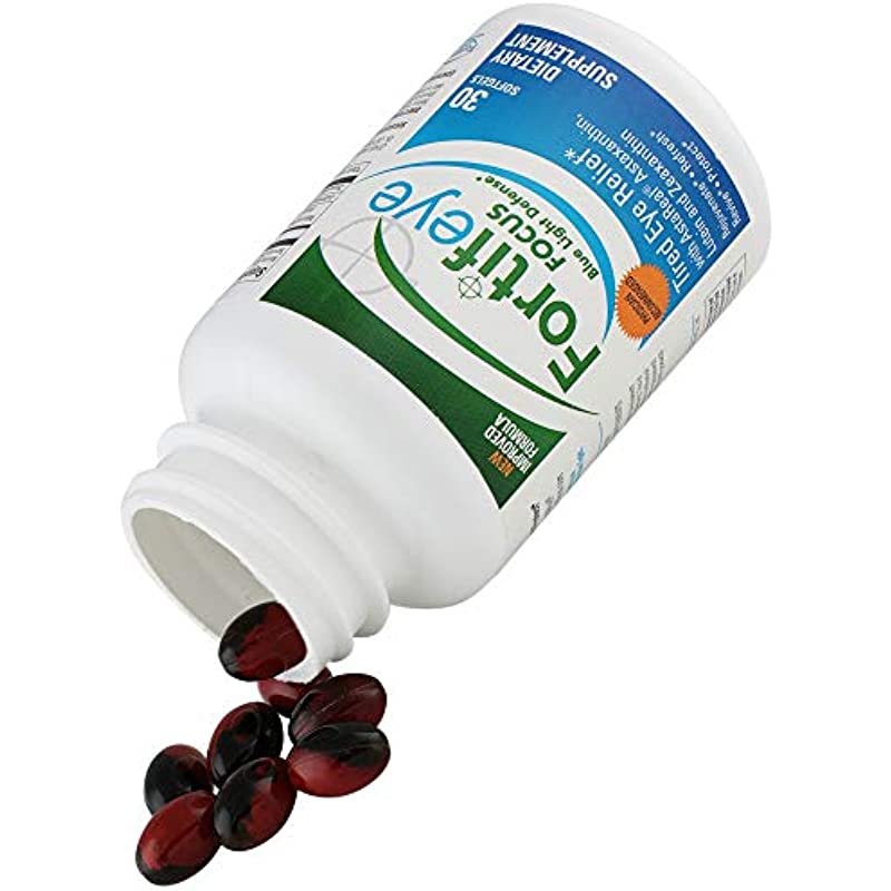 Fortifeye Focus Eye Care Supplement, Triple Carotenoid, Complex Mix of