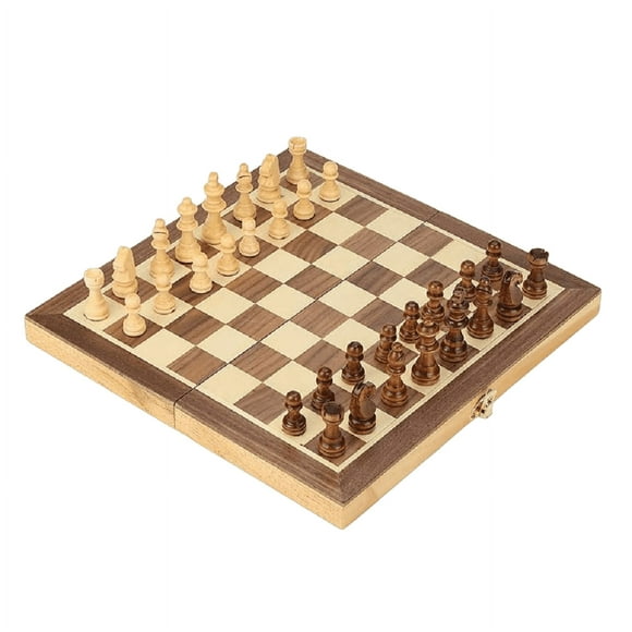 Tablero De Ajedrez De Madera Magnetismo Plegable Belug Juego de Ajedrez