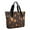 Halloween Spooky Icons-2, variant on Tote Bag for Women - Halloween Spooky Icons Pattern Shoulder Bag - Large Utility Work Duffle Bag with Zipper Handbag for Travel, Work, Sprots
