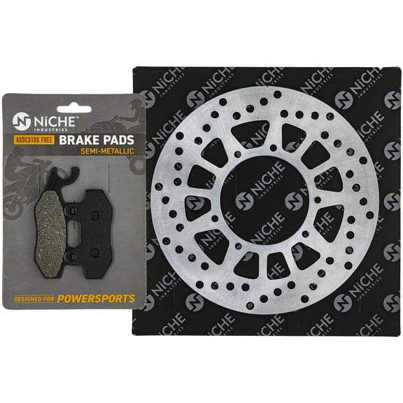 Niche Front Left Brake Rotor Pad Kit for Yamaha 1S3-W0045-10-00 Motorcycle MK1007185
