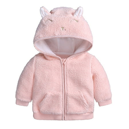 

Qazqa Girls Winter Coat Rabbit Ears Hooded Jacket Zipper Thicken Windproof Warm Outwear