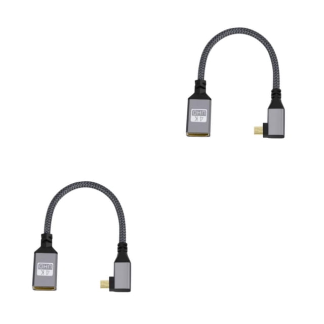 Cateissary Adaptador de vídeo portátil compatible con convertidor de cable Compatible con audio Adaptadores de accesorios Mini multifunción Type3 NO3