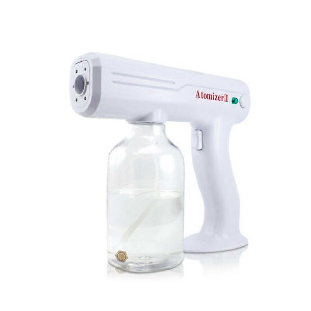 Pulverizador desinfectante de mano con atomización nano de 800 ml, pistola rociadora de agua recargable con luz azul, máquina de desinfección para el hogar, atomizador