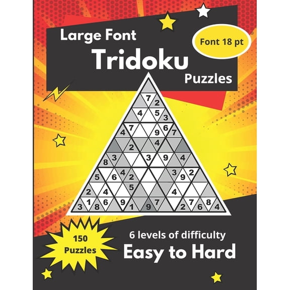 Tridoku Puzzles: Triangular-Sudoku Puzzles for adults and seniors (Paperback) by Somatomint