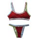 thumbnail image 2 of WILLBEST Traje de Baño de Manga Larga Para Mujer, Conjunto de Tankini Para Playa, Traje de Baño de Punto, Traje de Baño Separado de Verano Con Sombrero A Juego, Traje de Baño Informal, 2 of 6
