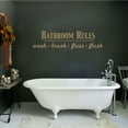 thumbnail image 4 of Bathroom Rules Wash Brush Floss Flush Quote Saying Wall Decal Sticker, 4 of 4