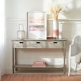 thumbnail image 2 of SAFAVIEH Landers 3-Drawer Console Table, Off-White/Brown, 2 of 14