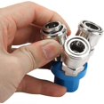 thumbnail image 3 of 1/4" 2/3 Way C-Type Two Way Air Compressor Quick Release Air Compressor Quick Mount Air Compressor Connection (3 Way), 3 of 4