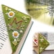 thumbnail image 1 of Personalized Hand Embroidered Corner Bookmark,cute Flower Letter Embroidery Bookmarks,felt Triangle Page Corner Handmade Bookmark,unique Gift For MenFall, 1 of 5
