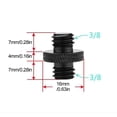 thumbnail image 1 of 1/4" a 3/8" Adaptador de montaje de tornillo de rosca macho a hembra montaje de tornillo de placa de trípode para soporte de luz de trípode de Flash de cámara Tan Jianjun unisex, 1 of 2