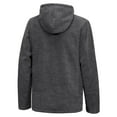 thumbnail image 3 of Little Donkey Andy Men's Hooded Polar Fleece Jackets for Hiking Travel Casual Warm Winter Black Heather S, 3 of 7