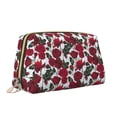 thumbnail image 2 of Cauagu Rose Flowers Print Large Cosmetic Bag,Portable Cosmetics Pouch Travel Makeup Bag Large Capacity Travel Makeup Case Organizer Makeup Brush Organizer, 2 of 8