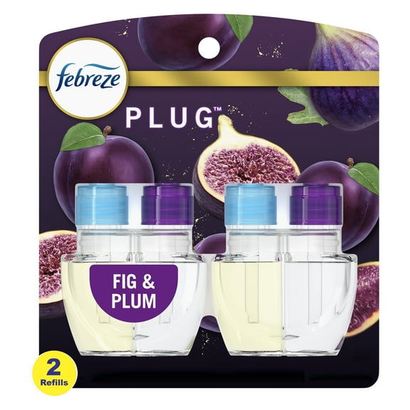 Febreze Plug Refills, Fig & Plum Limited Edition, 2 Plug Refills, 0.87 fl oz Each