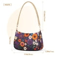 thumbnail image 3 of FORMRS Womens Shoulder Bag with Chain Strap Clutch Purse Cute Tote Handbag, Purple Flowers, 3 of 7