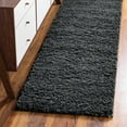 thumbnail image 2 of Unique Loom Everyday Shag Collection Area Rug - Solid (2' 6" x 13' Runner Dark Gray), 2 of 8