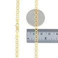 thumbnail image 6 of Nuragold 14k Real Yellow Gold Solid Mariner 4mm Chain Anchor Link Necklace (16"-24") Italian Jewelry for Men, 6 of 6