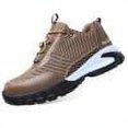 thumbnail image 1 of Zapatos casuales Zapatos de construcción con punta de acero transpirable para hombres y mujeres (36 marrón) Ndcxsfigh Tenis De Mujer Tenis De Hombre, 1 of 9