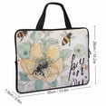 thumbnail image 2 of AWERP Flowers, Bee Laptop Bag Diving Fabric Soft Carrying Travel Case Computer Protective Handle Case 13inch, 2 of 5