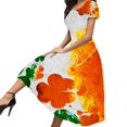thumbnail image 1 of asddcavvf Robes pour Femmes Printemps et Été Mode Tempérament Élégant Thème Vert P, 1 of 5