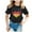 M399 Black, variant on Tfken Girls Tshirts For Summer Crew Neck Short Sleeve Heart Print Tops Daily Wear Fashion Kids Comfortable Shirts Black Size 3-4 Years