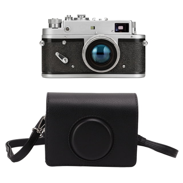 Camera Case Fashion PU Leather Protection Bag with Shoulder Strap for Fuji Mini Evo