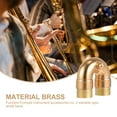 thumbnail image 4 of Small Elbow Trumpet Muffler Bend Neck Replacement Brass Musical Instrument Accessory for Trumpet and Saxophone Players, 4 of 5