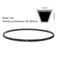 thumbnail image 2 of 3 Packs A36 Wrapped Rubber Belt, A-Section V Belt 38" Outside Circumference x 0.51" Width x 0.32" Thick, 2 of 4