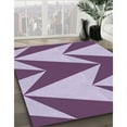 thumbnail image 2 of Ahgly Company Indoor Square Patterned Purple Jam Purple Area Rugs, 5' Square, 2 of 6