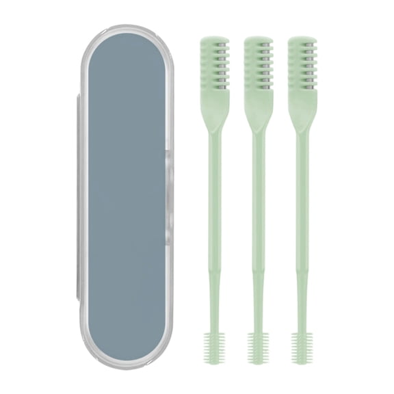 3Pcs 2-in-1 Nasal Hair Cutter,Portable Manual 360° Rotating Nose Hair Trimmer with Storage Box,Double Sided Nose Hair Knife,Upgrade Double Head Manual Nose and Ear Hair Trimmer for Women Men,3.7"