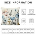 thumbnail image 5 of COMIO Brown Cream Grey Teal Floral Pillow Covers Watercolor Flower Lumbar Bed Pillow Cases Rustic Abstract Modern Throw Pillows Farmhouse Home Decor for Living Room Bedroom Bed Cushion, 5 of 5
