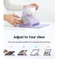 thumbnail image 5 of Fintie Vertical Stand Case for iPad 11th Generation 11-inch (A16, 2025) & iPad 10th Generation 10.9-inch (2022) – Magnetic Multi-Angle Case with Clear Back & Pencil Holder, Purple, 5 of 8