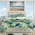 thumbnail image 2 of DESIGN ART Designart "Palm Mirage Tropical Pattern" Green Tropical - Bedding Cover Set With Shams King, 2 of 5