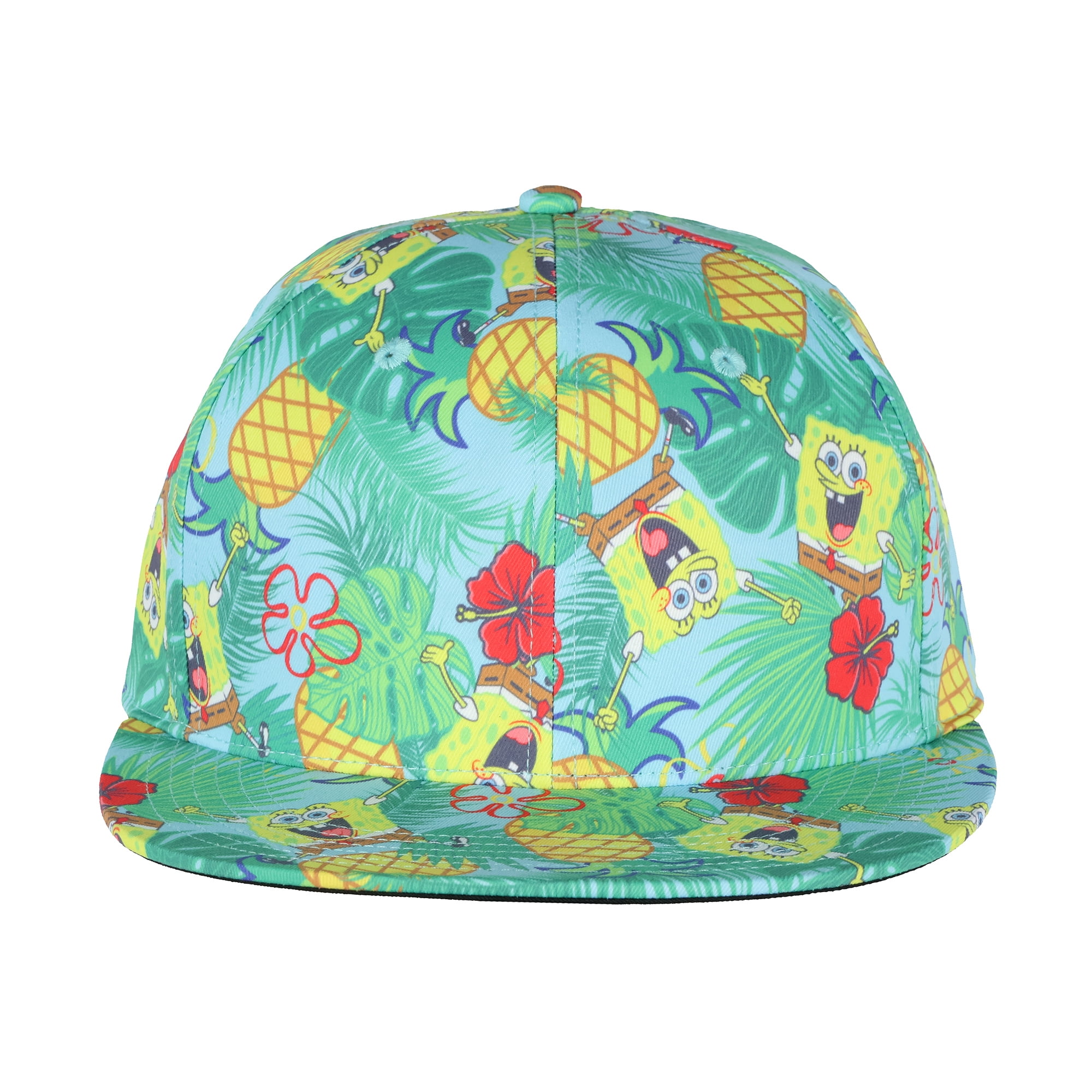 Nickelodeon SpongeBob SquarePants Hat Adult Pineapple Tropical Snapback Adjustable Cap OSFM