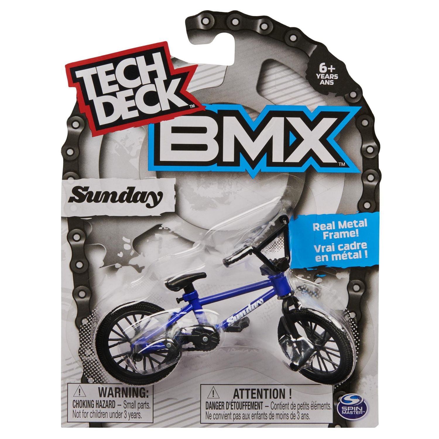 Tech Deck, BMX Finger Bike, Sunday Bikes, Blue/Black
