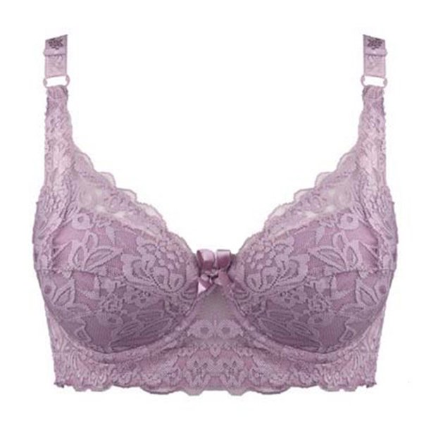 Ropa interior fina de copa completa, sujetador pequeño de talla grande, sujetador de encaje ajustable sin aros para mujer, cubierta de pecho, sujetadores de encaje de talla grande Deng Xun unisex