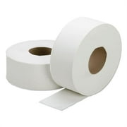 SKILCRAFT, NSN3786218, Jumbo Roll Toilet Tissue, 6 / Carton, White