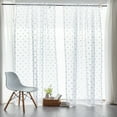 thumbnail image 6 of Anjee White Sheer Curtains for Kids Room, 2 Panels Flower Dot Textured Semi Voile Curtains for Girls Bedroom, 52 x 96 inches, 6 of 10
